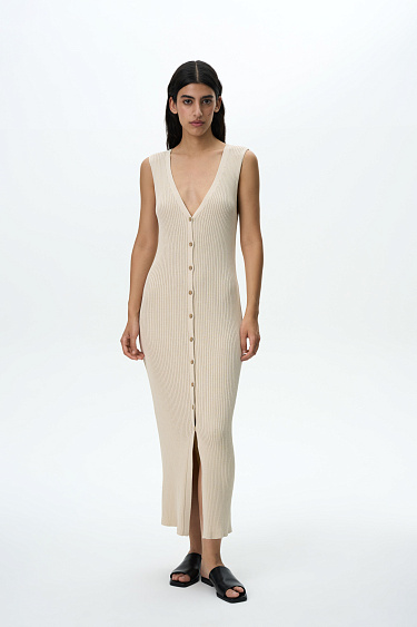 Трикотажное платье-жилет