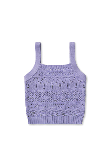 Ажурный топ из шерсти