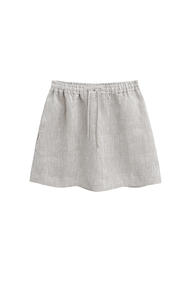 Юбка мини из 100% льна