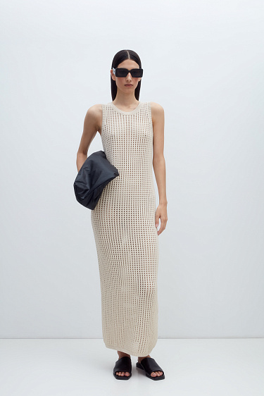 Ажурный сарафан из хлопка