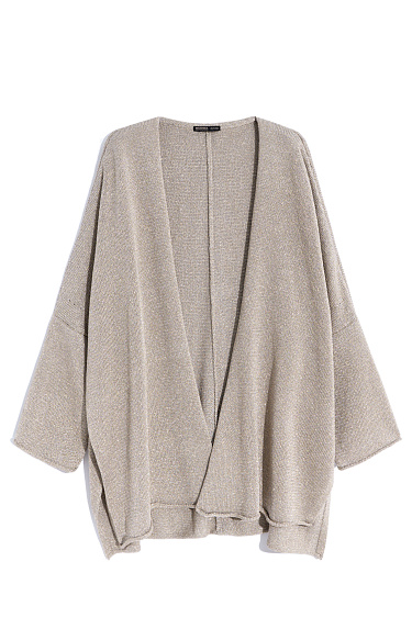 Трикотажный кардиган с люрексом