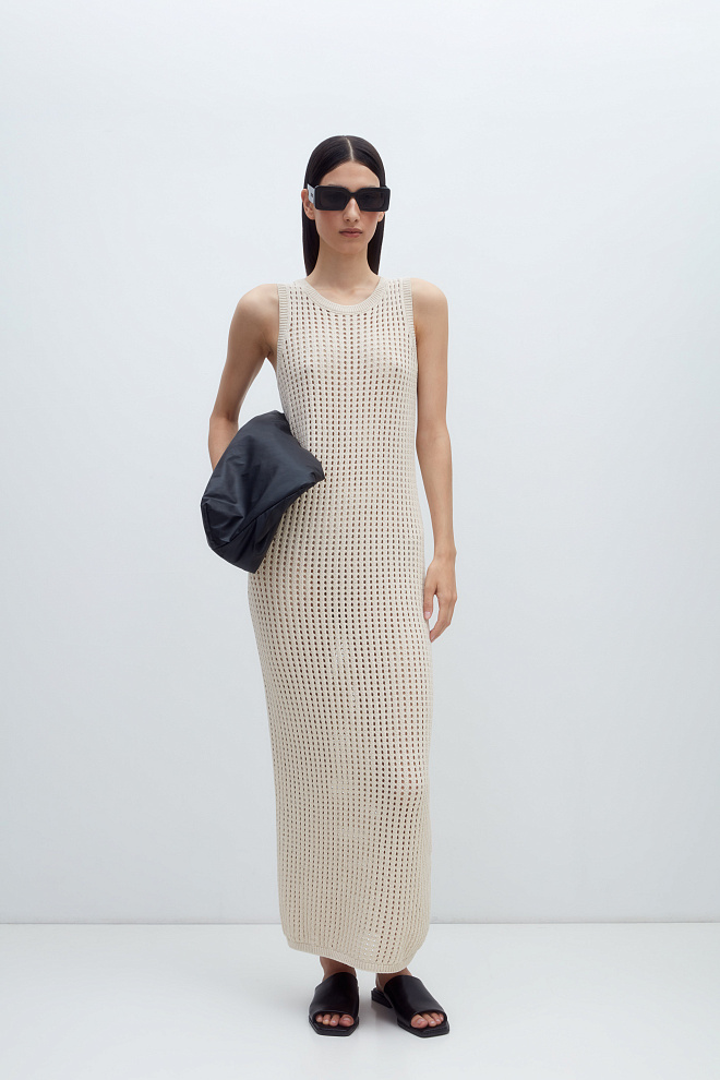 Ажурный сарафан из хлопка