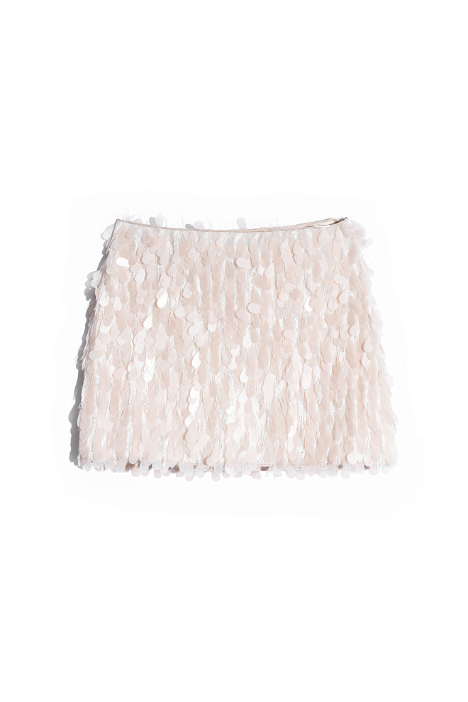 Юбка мини с пайетками