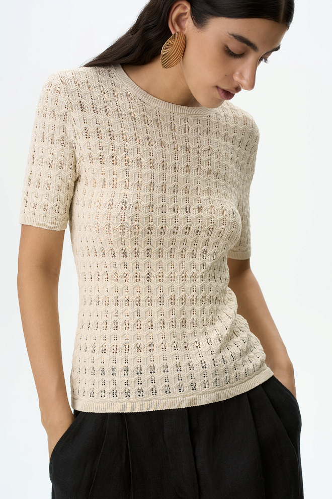 Трикотажная футболка из вискозы