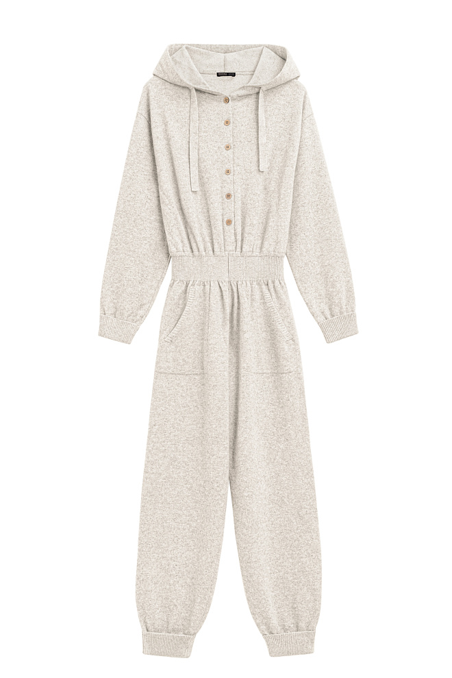 Трикотажный комбинезон из кашемира и шерсти
