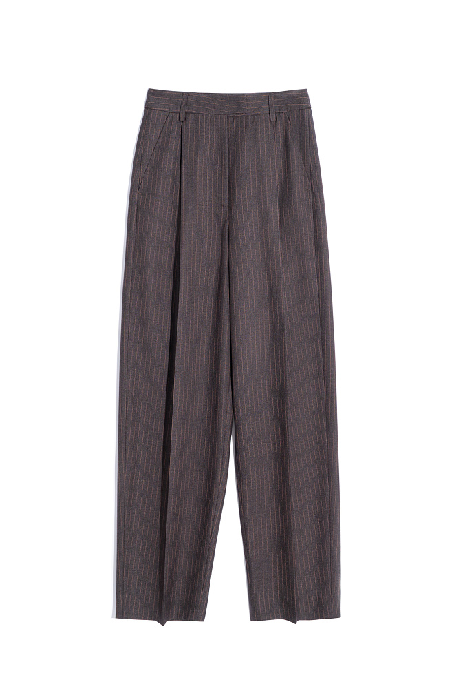 Брюки из вискозы в полоску