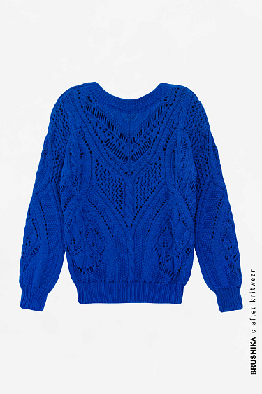 Ажурный джемпер из хлопка