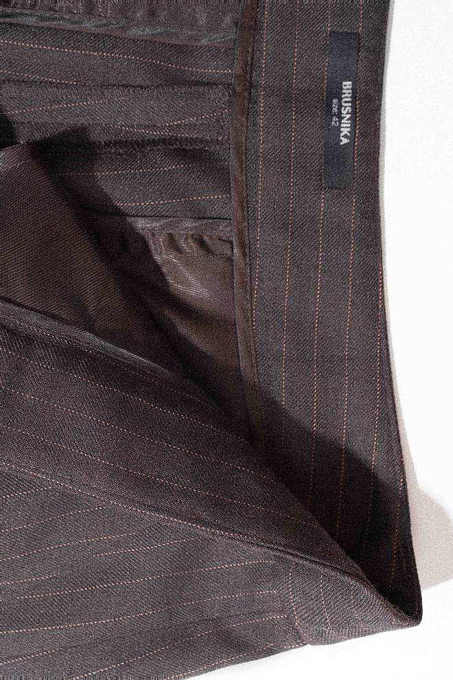 Брюки из вискозы в полоску