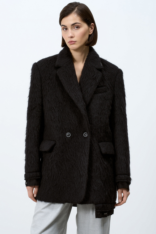 Двубортный жакет из шерсти