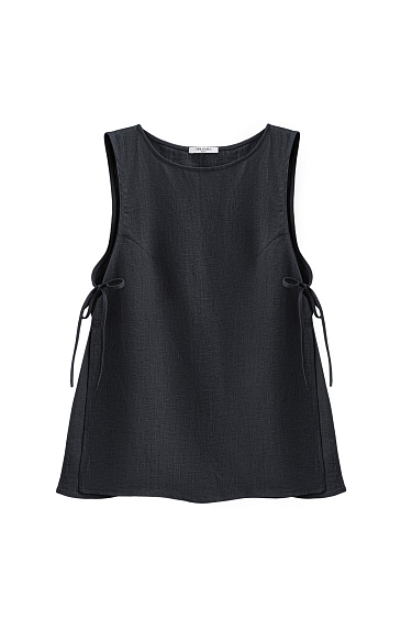 Топ на завязках из 100% льна