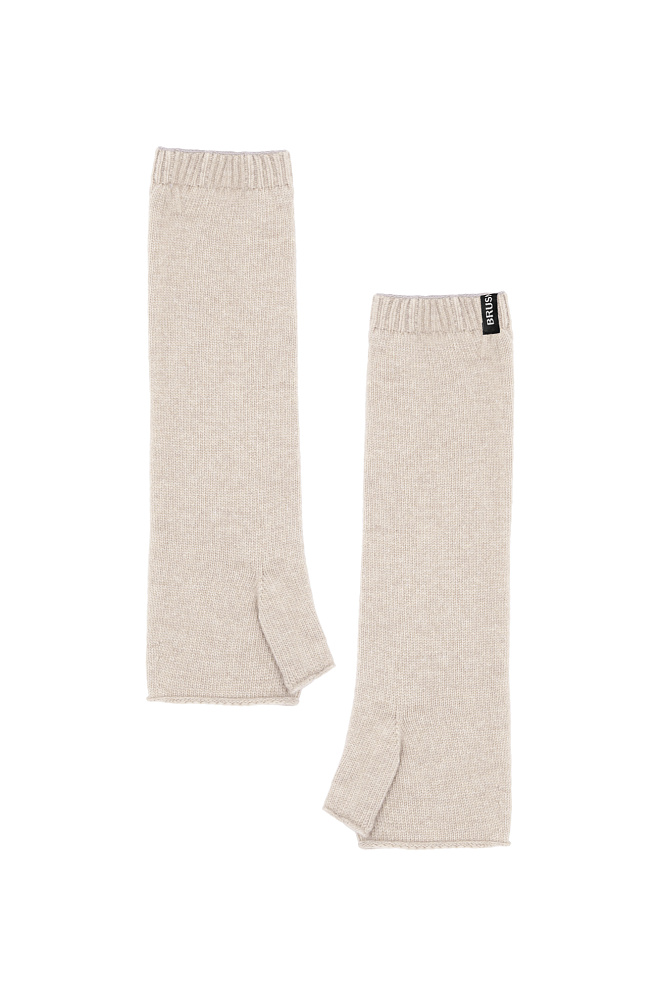 Трикотажные митенки из кашемира и шерсти