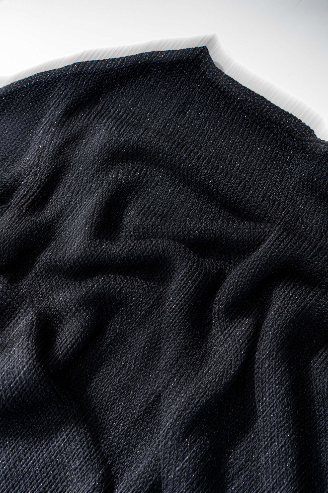 Лонгслив из вискозы с люрексом