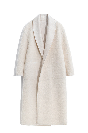 Двусторонее пальто-дубленка