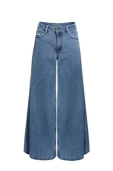 Расклешенные джинсы из 100% хлопка