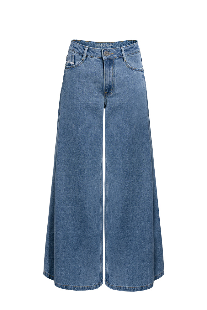 Расклешенные джинсы из 100% хлопка