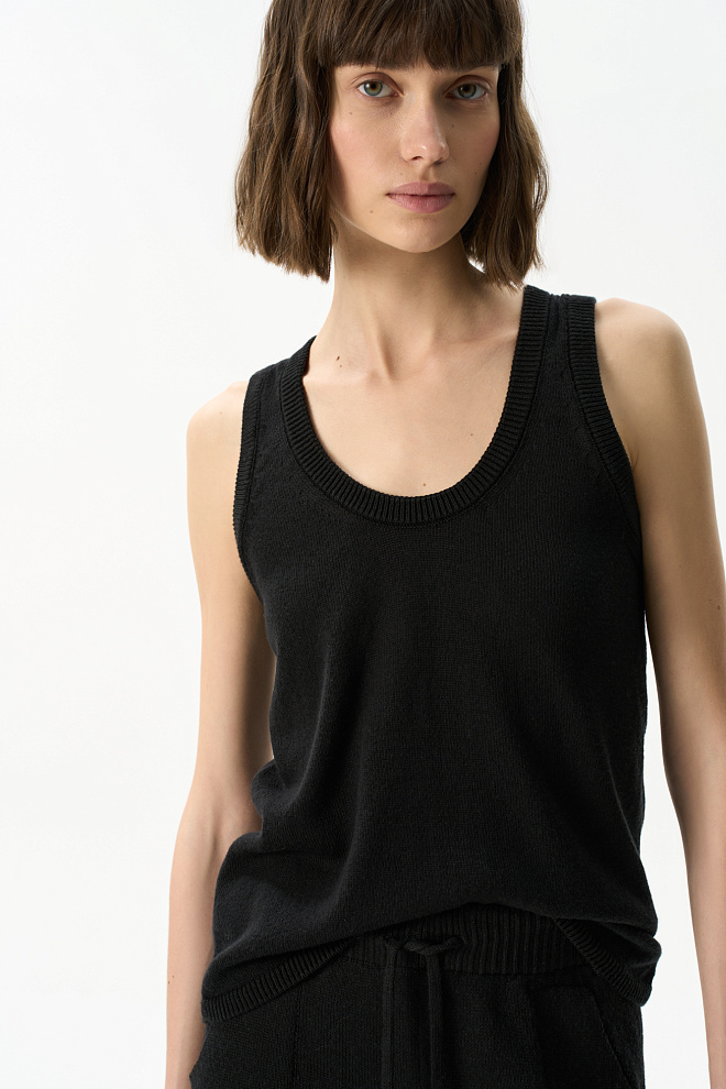 Трикотажный топ из хлопка 