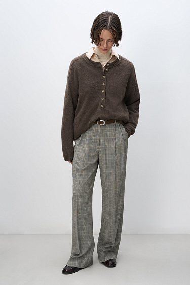 Брюки в клетку гленчек