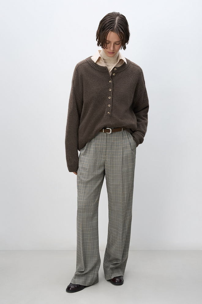 Брюки в клетку гленчек