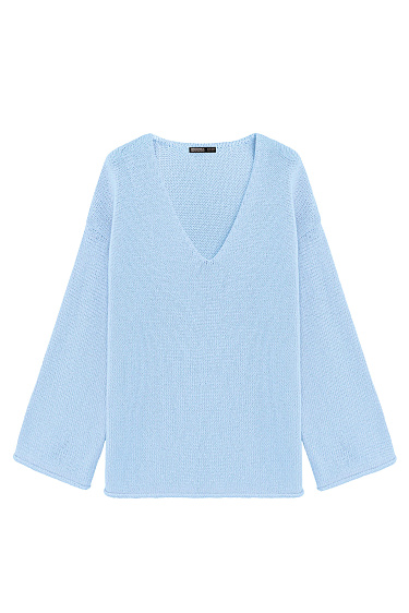 Джемпер с V-образным вырезом