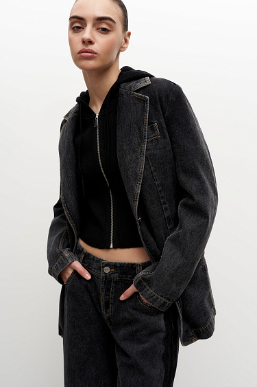 Джинсовый жакет из 100% хлопка