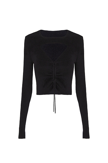 Топ из вискозы с вырезом