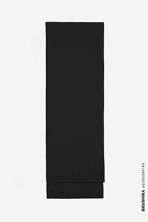 черный Широкий палантин из кашемира и шерсти.