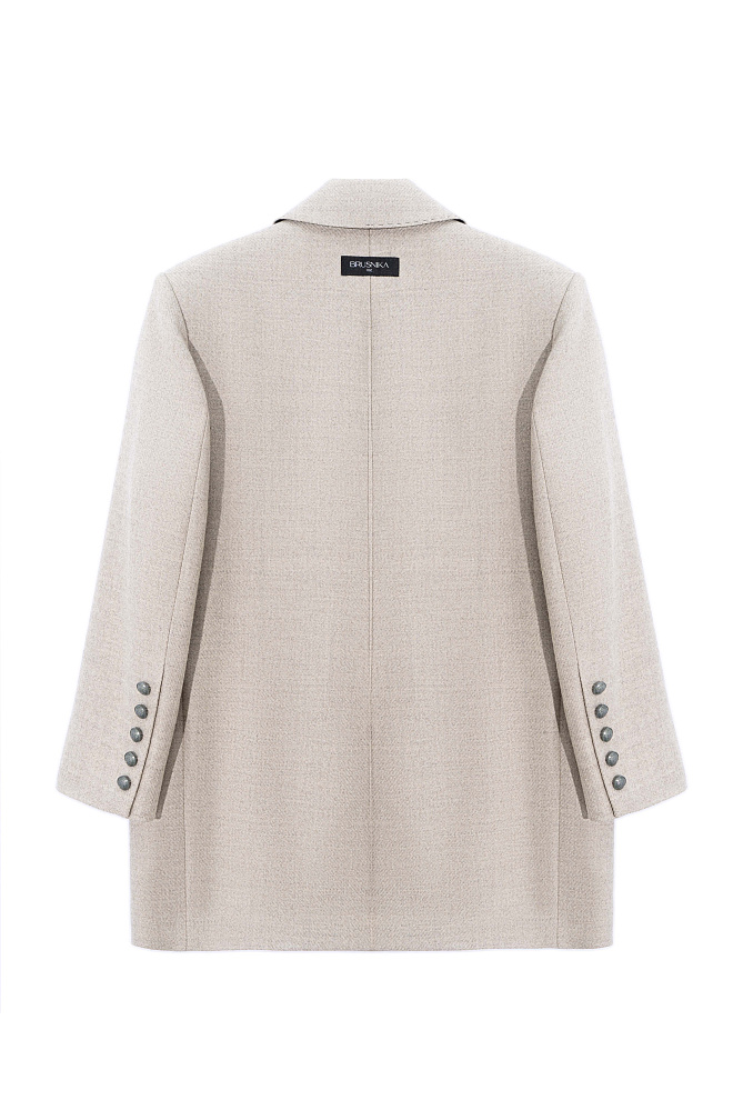 Пальто-жакет в полоску