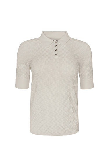 Трикотажная футболка-поло