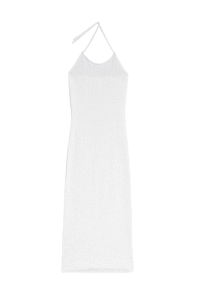 Трикотажное платье с пайетками