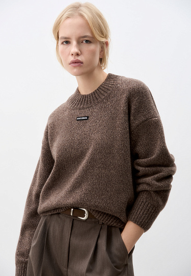 Объемный джемпер с добавлением кашемира
