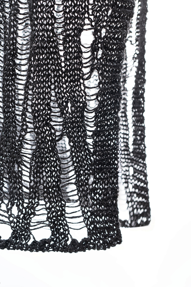 Полупрозрачный джемпер изо льна