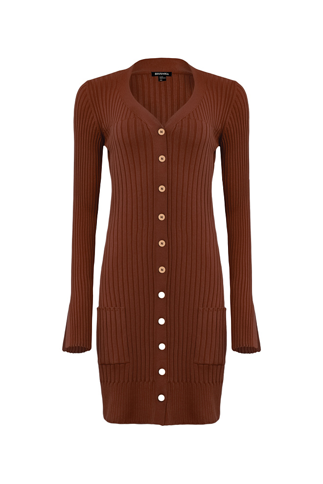 Платье-кардиган из вискозы