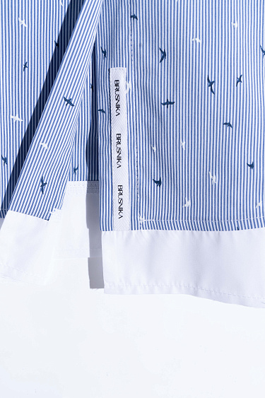 Рубашка из 100% хлопка с принтом