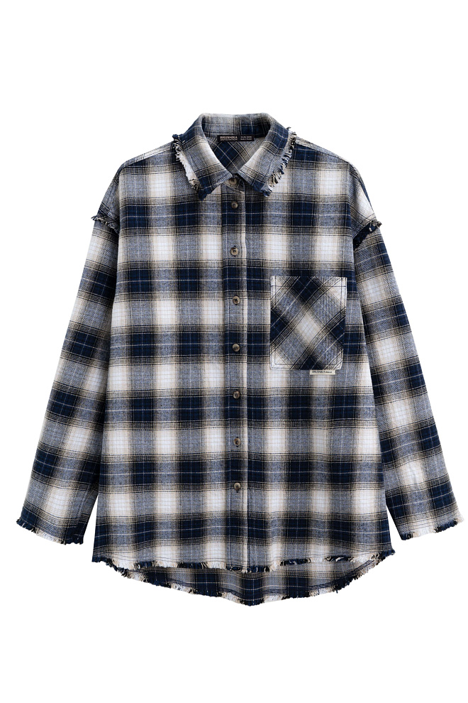 Рубашка в клетку из 100% хлопка