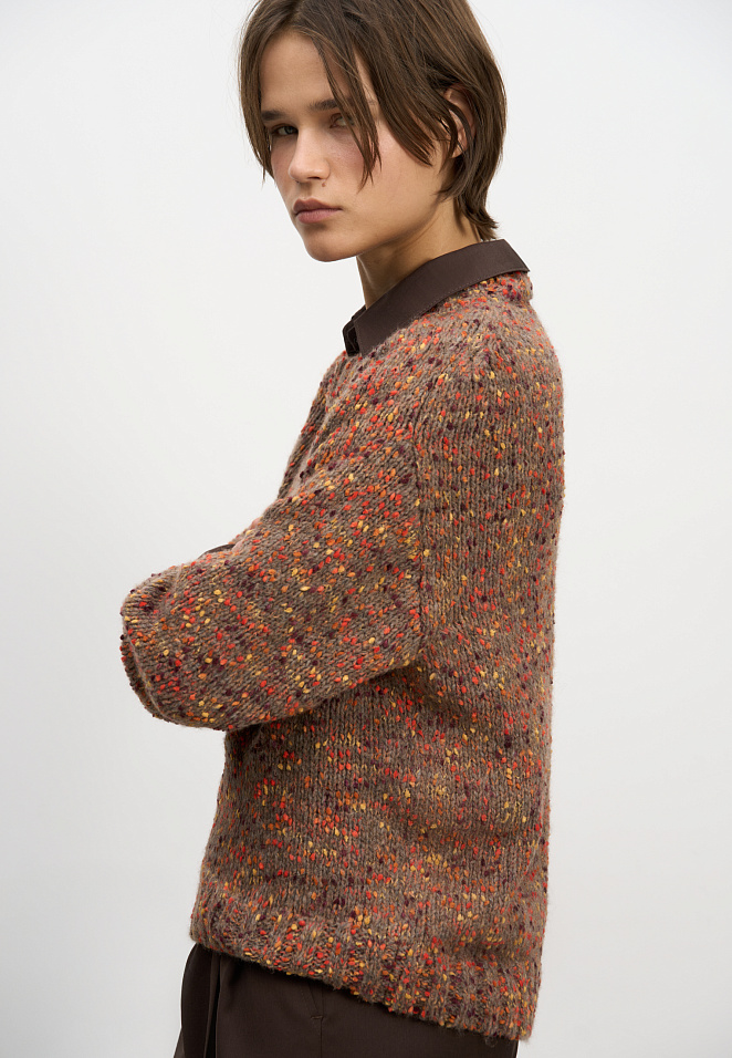 Буклированный джемпер из шерсти альпака