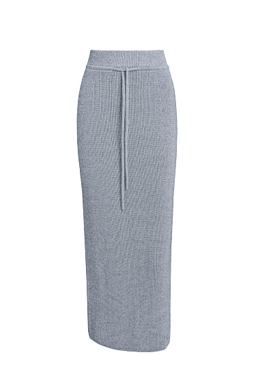 Трикотажная юбка миди из шерсти