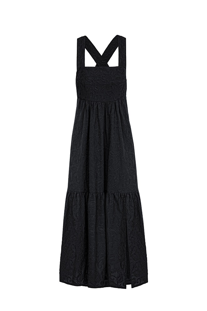 Сарафан из 100% хлопка с объемной вышивкой