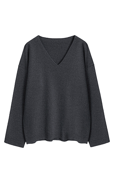 Джемпер с V-образным вырезом 