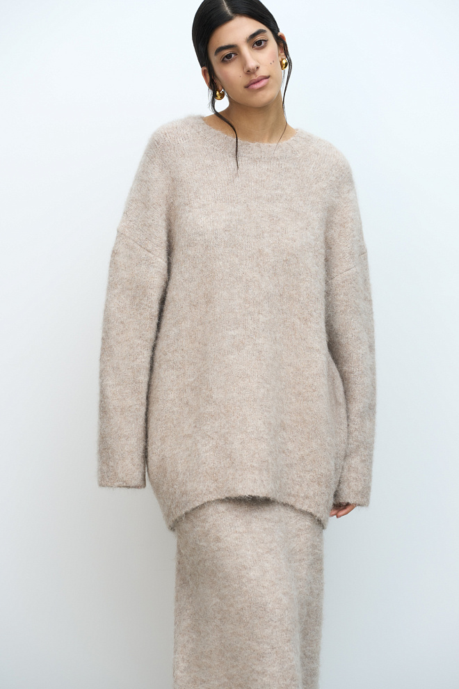 Джемпер из шерсти альпака