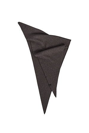 коричневый Косынка из шерсти и кашемира. Изделие декорировано брендированным ярлыком.