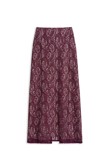 Юбка миди из кружева