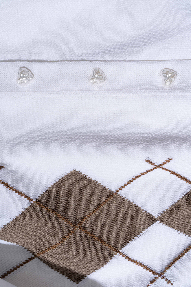 Кардиган с узором аргайл