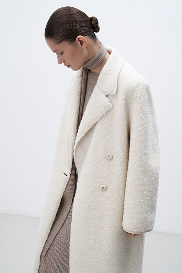 Двустороннее шерстяное пальто