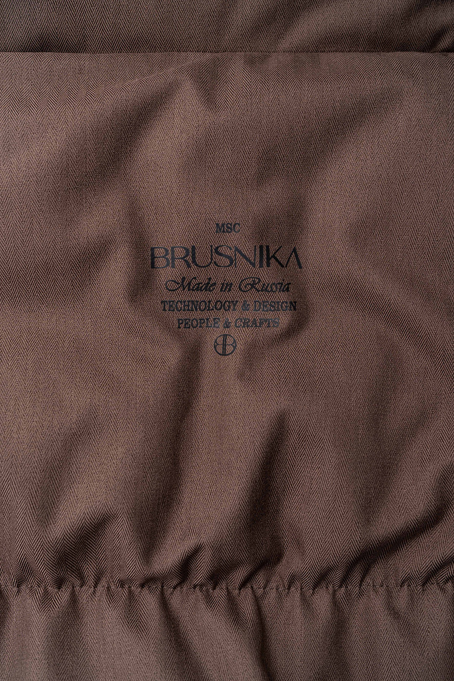 Стеганый объемный пуховик