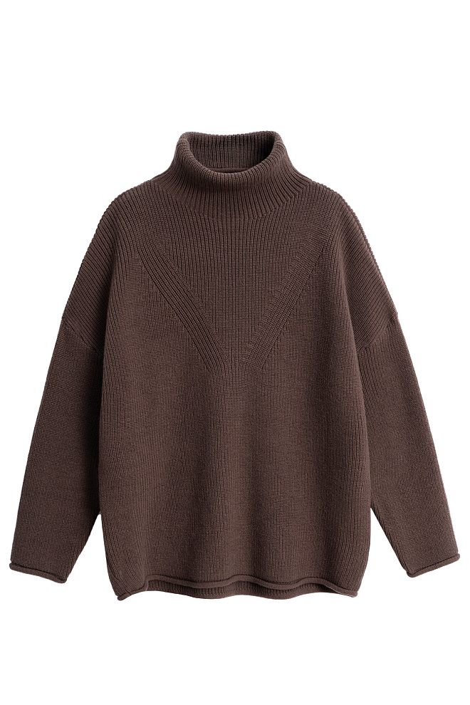 Джемпер с высоким воротом