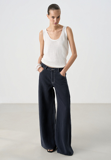 Брюки из 100% льна