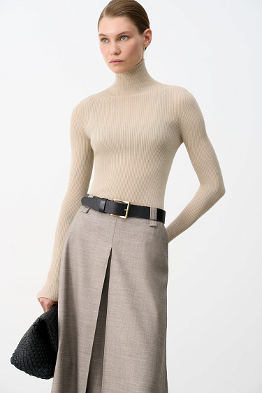 Трикотажная водолазка из шерсти мериноса 