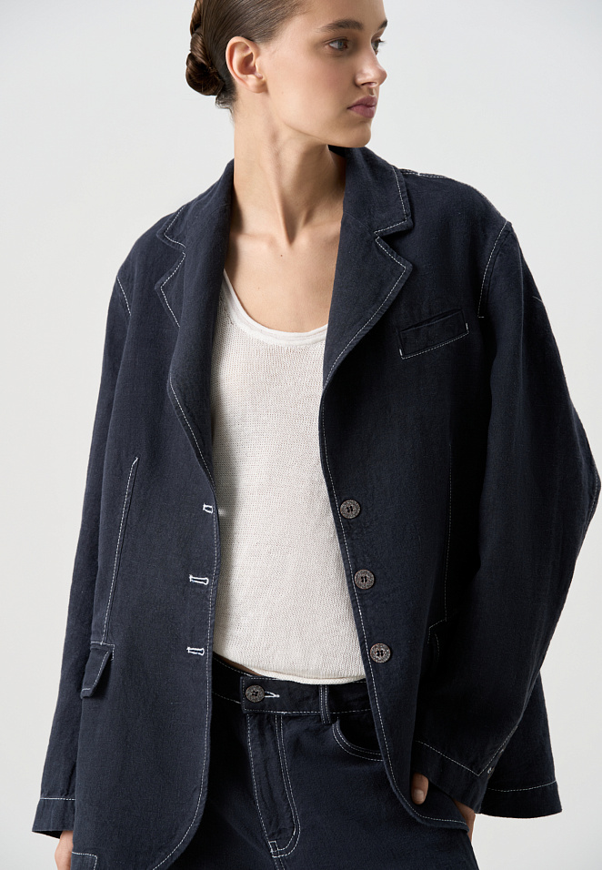 Жакет из 100% льна