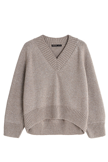 Джемпер из шерсти мериноса с люрексом