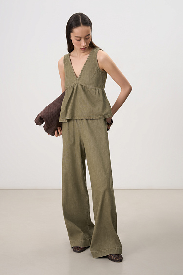 Топ из тонкой джинсы